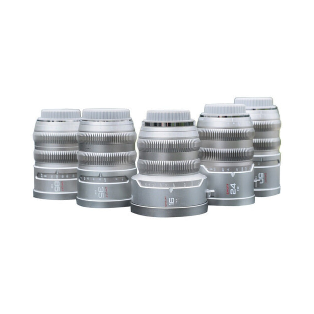 CHIOPT AURA Full-Frame Cinema 5-Lens Kit 16/24/35/50/85mm with Case (Leica L)