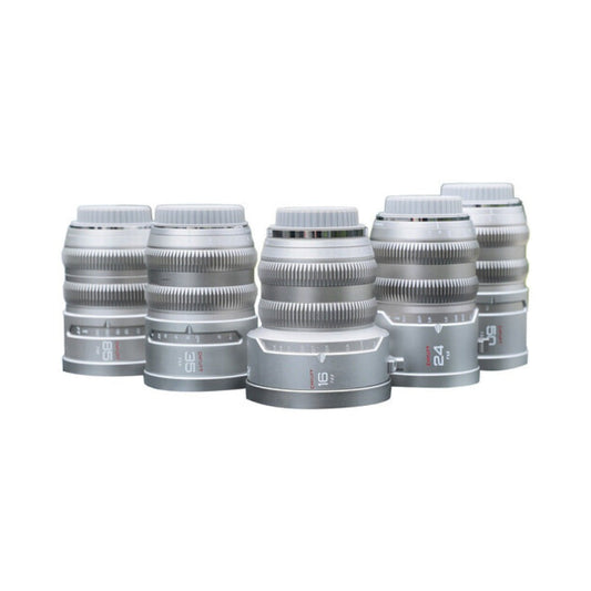 CHIOPT AURA Full-Frame Cinema 5-Lens Kit 16/24/35/50/85mm with Case (Leica L)