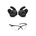 Walker's Silencer BT 2.0 Rechargeable Electronic Earbuds with Glasses (Clear)