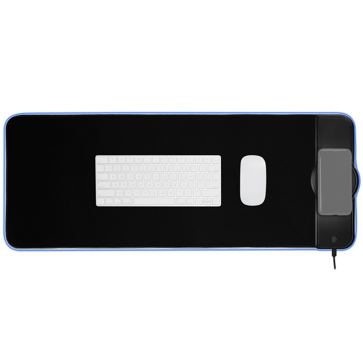 Kratos Power Gaming RGB Gaming Mouse Pad with 15W Wireless Charging