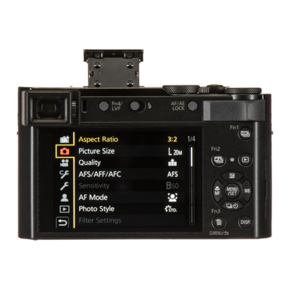 Panasonic Lumix DC-ZS200 Digital Camera, 20.1MP Sensor, 4K Video High-Resolution DC-ZS200DK (Black)