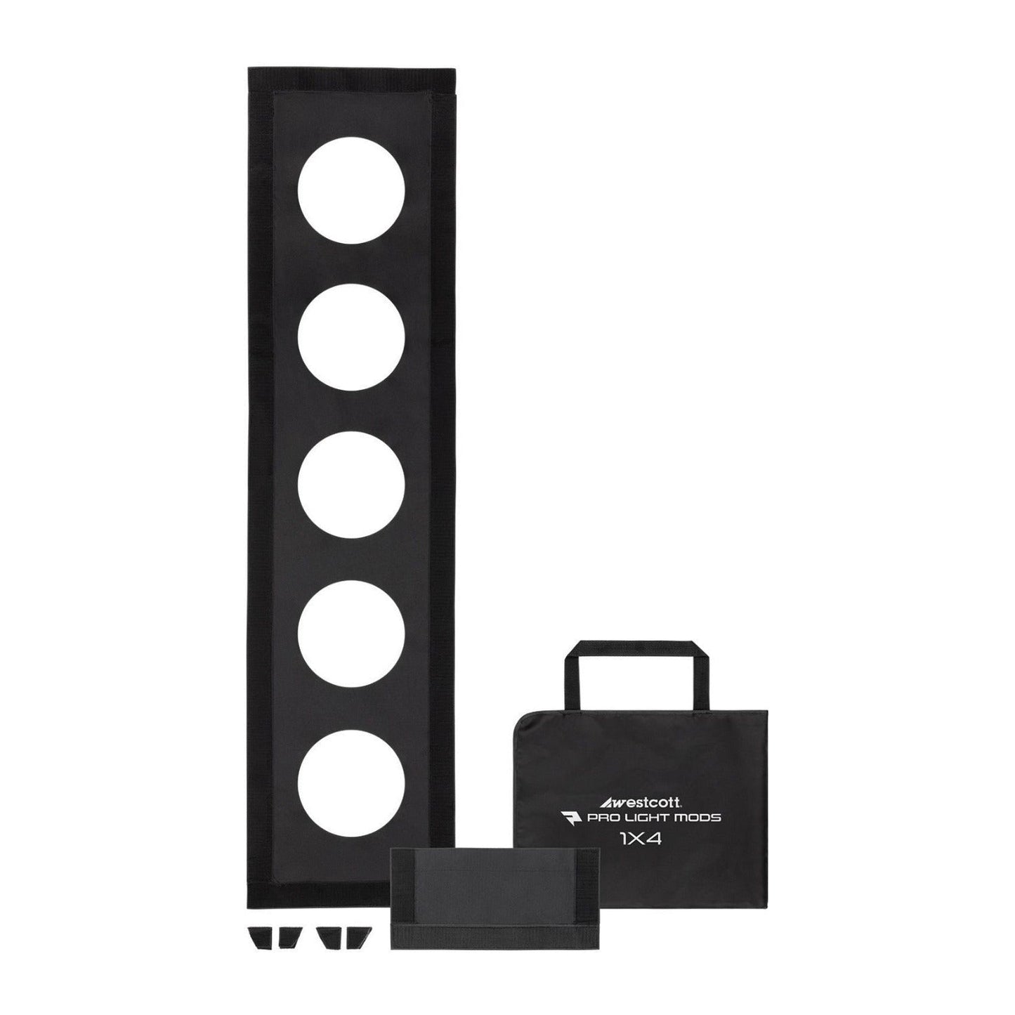 Westcott Pro Light Adjustable Corner System and 1.5-Inch Hook-And-Loop Tape Lining Mods 1 x 4