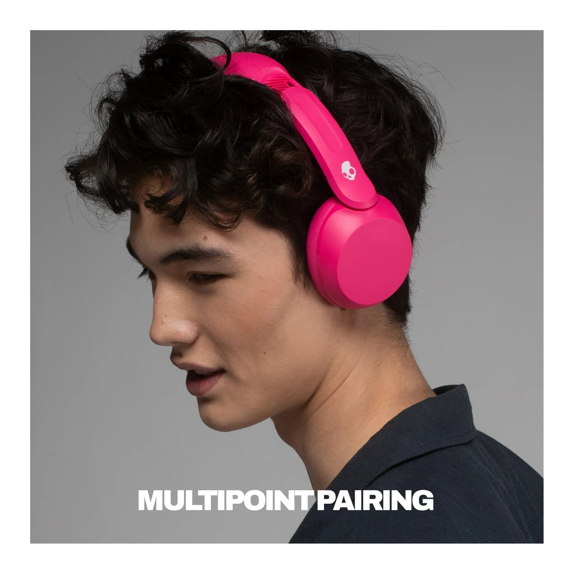 Skullcandy Icon 180 Wireless On-Ear Headphones (Crazy Pink)