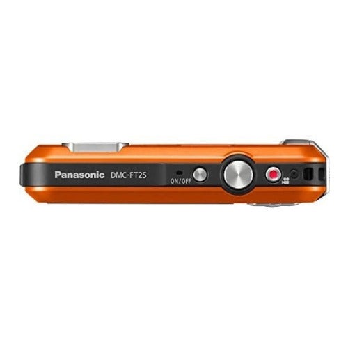 Panasonic LUMIX TS25 Waterproof Digital Camera, 16MP, 4x Optical Zoom (Orange) (Certified Refurbished)