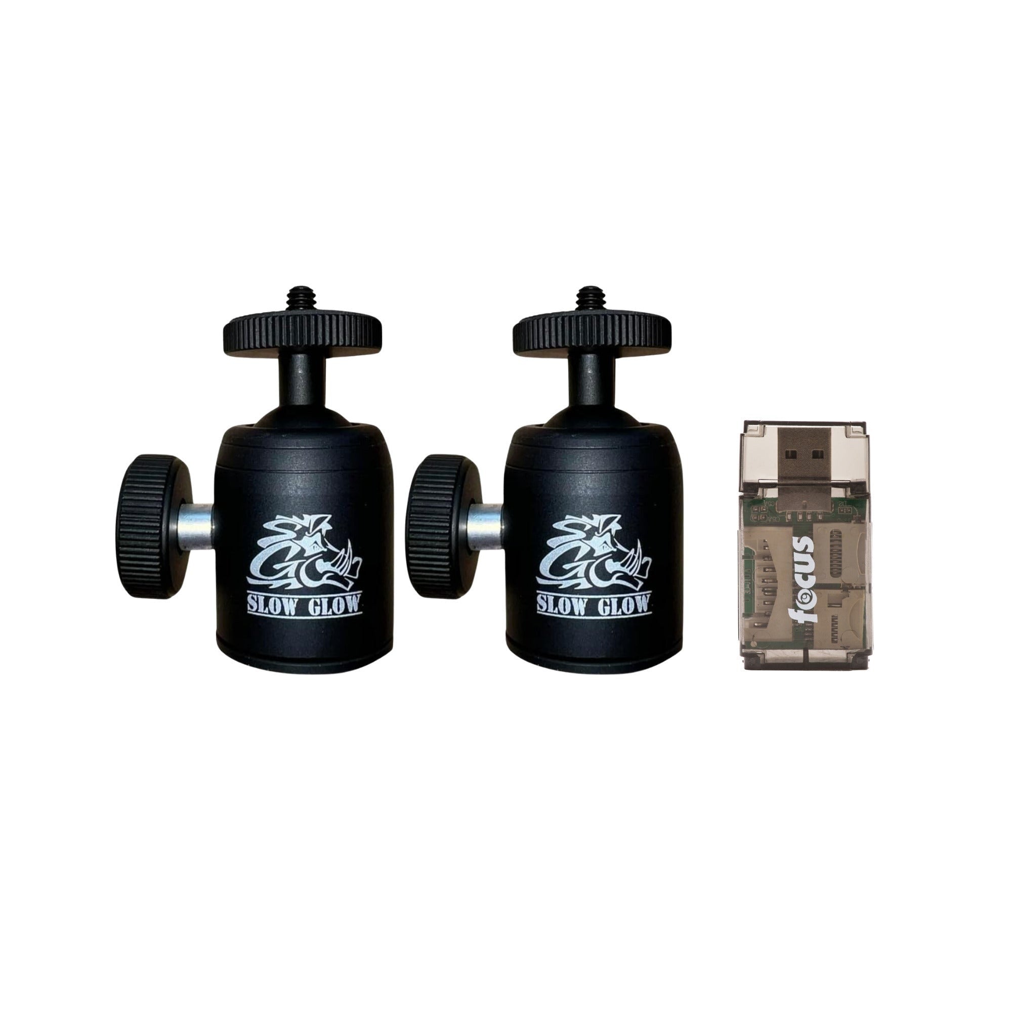 Slow Glow Maverick Infinity Camera Tree Mount (2-Pack) Bundle with Card Reader