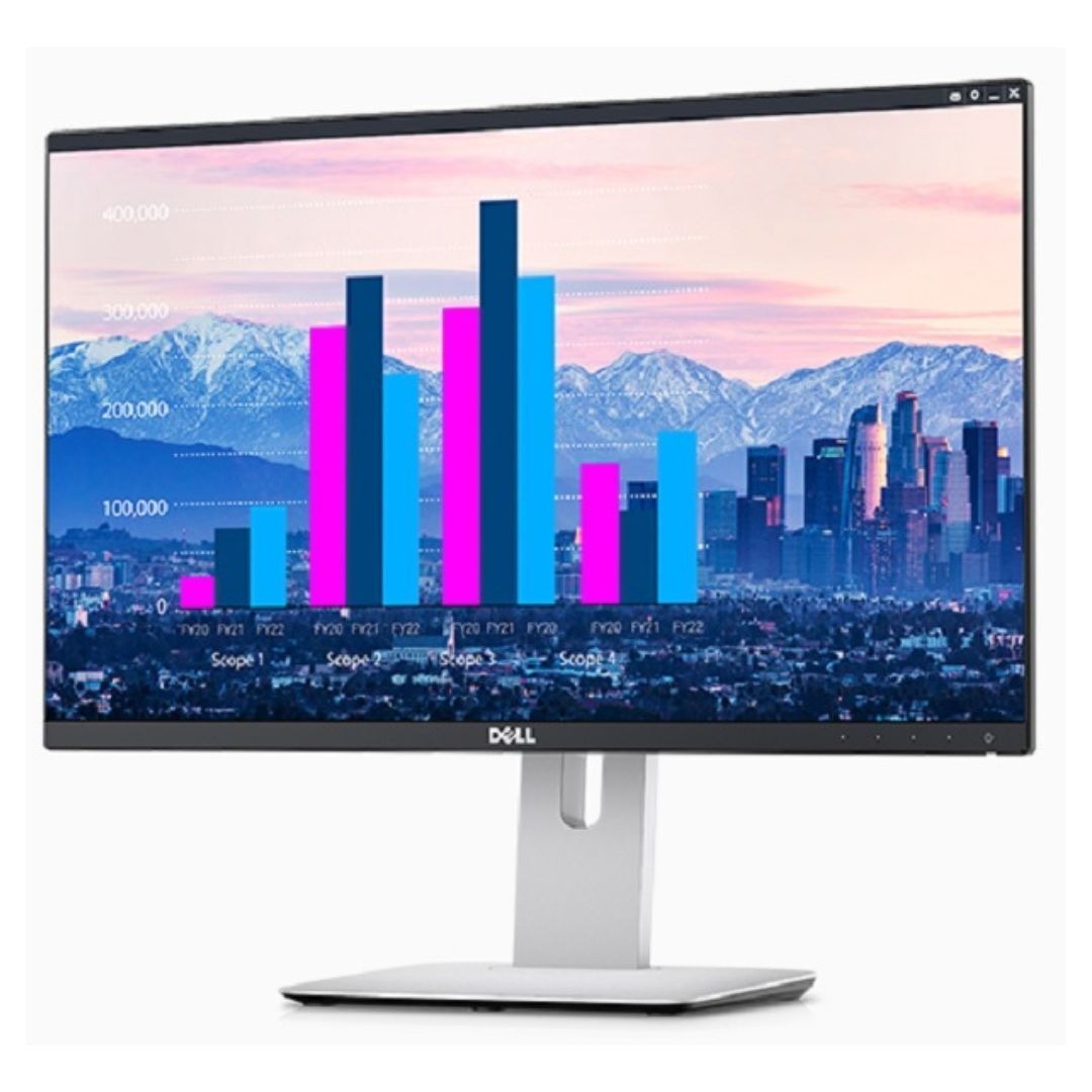 Dell UltraSharp U2414H Monitor, 23.8" FHD IPS, HDMI/DP, USB 3.0 Hub (Certified Refurbished)