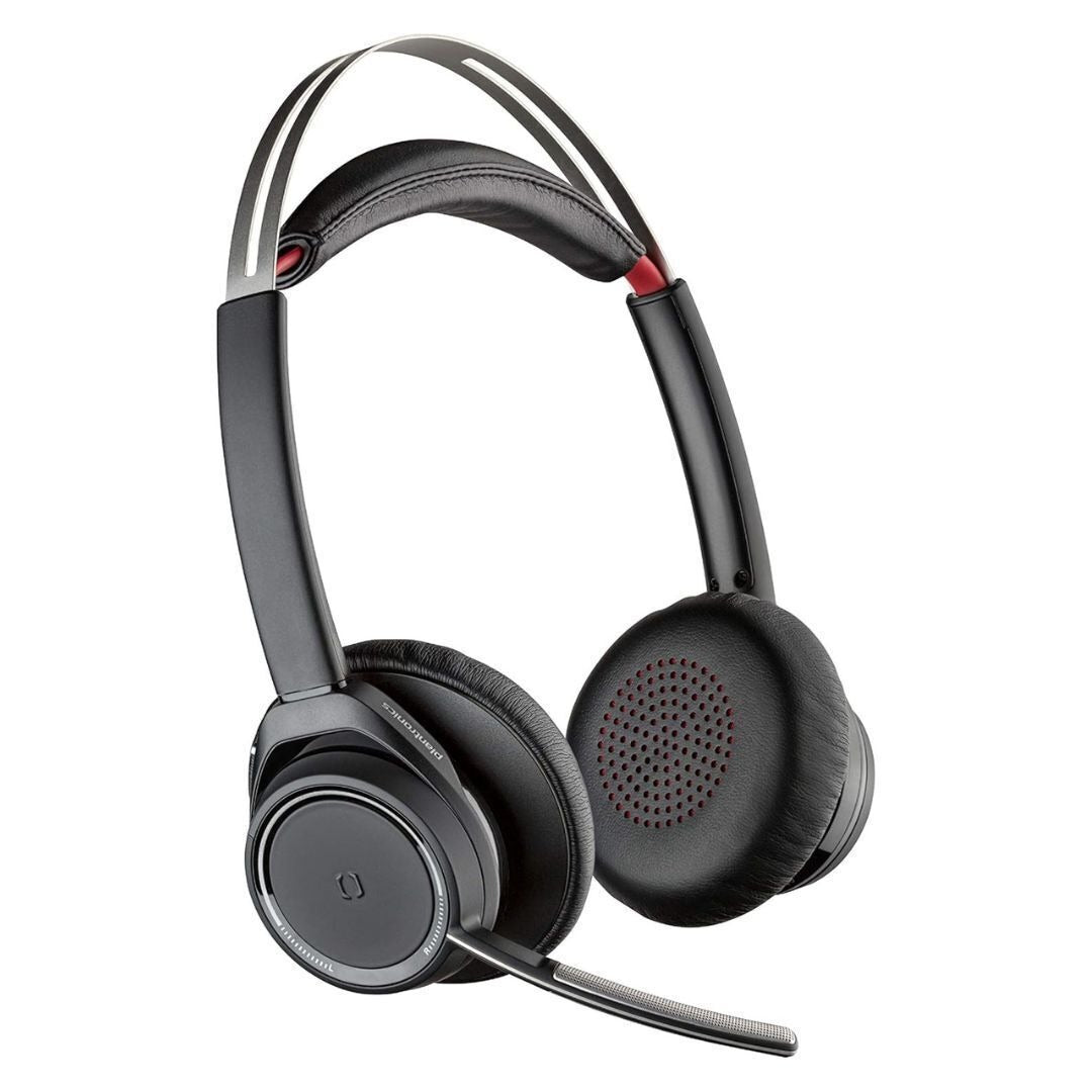 Plantronics Poly Voyager Focus UC Stereo Bluetooth Dual-Ear Headset (Black)