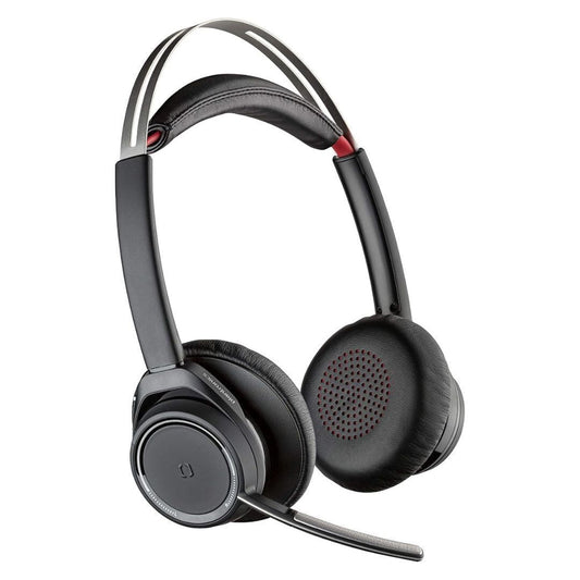 Plantronics Poly Voyager Focus UC Stereo Bluetooth Dual-Ear Headset (Black)