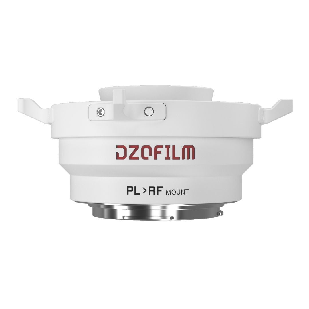 DZOFilm Octopus Adapter for PL-Mount Lens to Canon RF Camera with Active-Locking System (White)