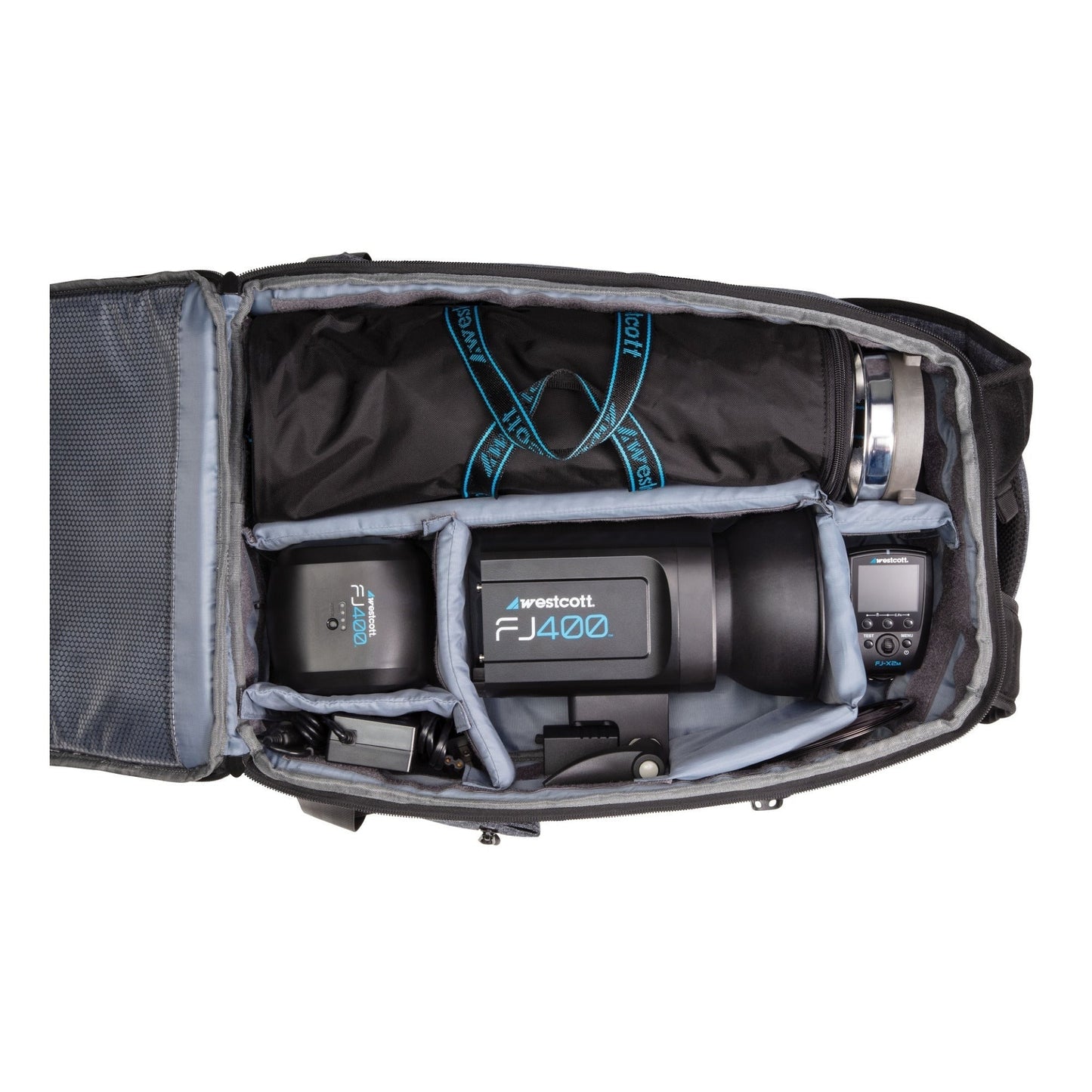 Westcott FJ400 Strobe 1-Light Backpack Kit with FJ-X2m Wireless Trigger and Rapid Box Switch Octa-S