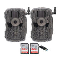 Stealth Cam Fusion X-Pro 36MP 720P Cellular Dual Sim Trail Camera 2-Pack Bundle