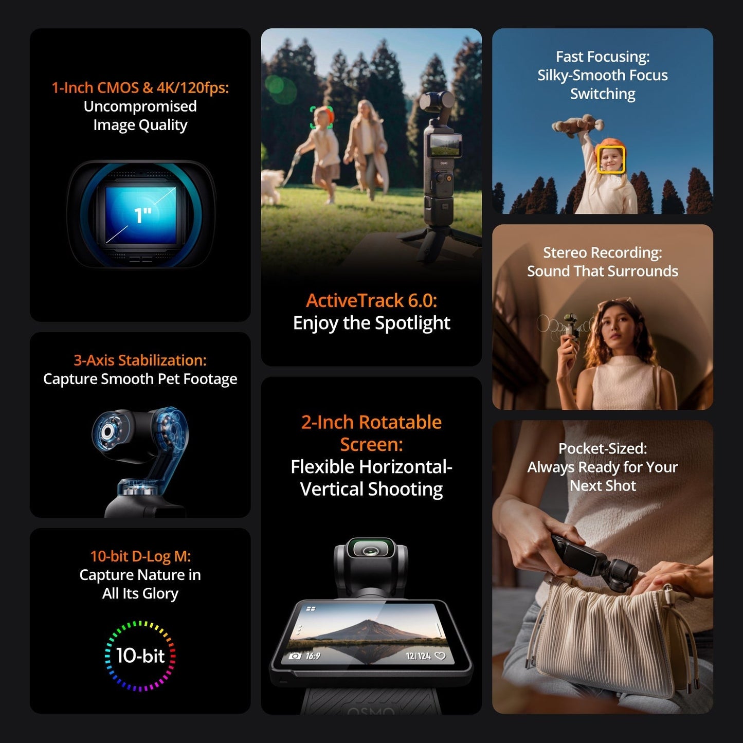 DJI Osmo Pocket 3 Action Camera with DJI Care Refresh 2-Year Plan for DJI Osmo Pocket 3 Bundle