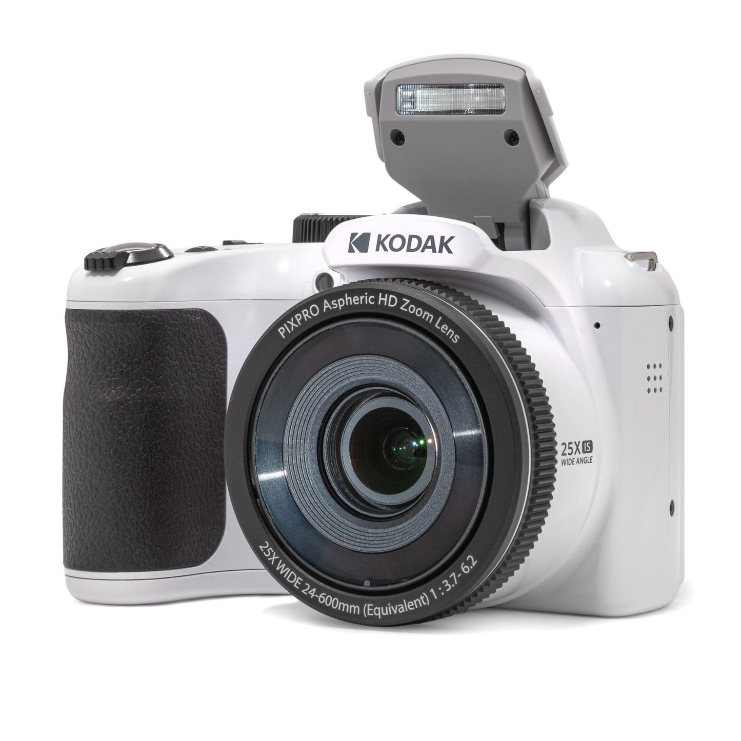 Kodak PIXPRO AZ255 Astro Zoom 16MP Digital Camera (White) with 64GB Memory Card and Accessory Bundle