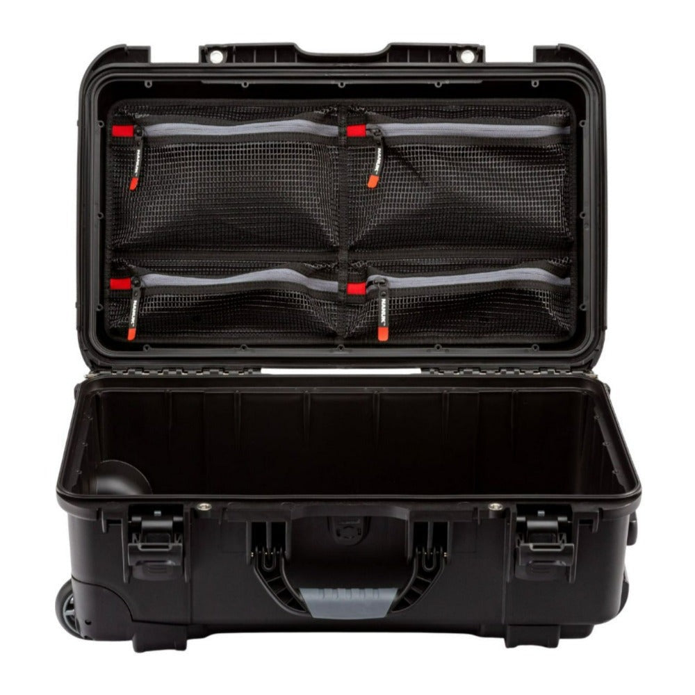 Nanuk Mesh Lid Organizer with 2 Large Mesh Pockets with Front Zipper for 935 Case (Black)