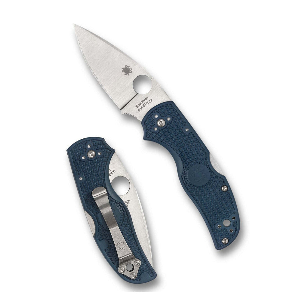 Spyderco Folding Knife Native 5 - CPM SPY27 Stainless Steel (Cobalt Blue)