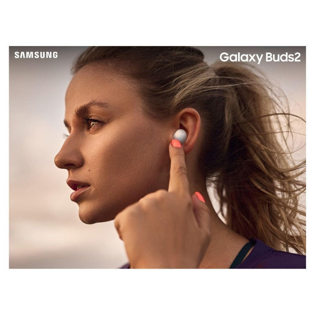 Samsung Galaxy Buds2 Wireless Bluetooth Earbuds with Noise Cancelling and Ambient Sound (White)