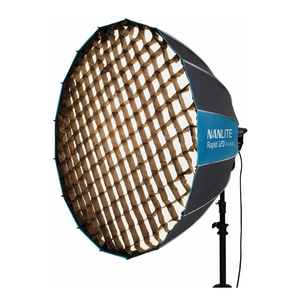 Nanlite FS-200 Daylight LED Monolight Quiet Fan Bundle with Parabolic Softbox