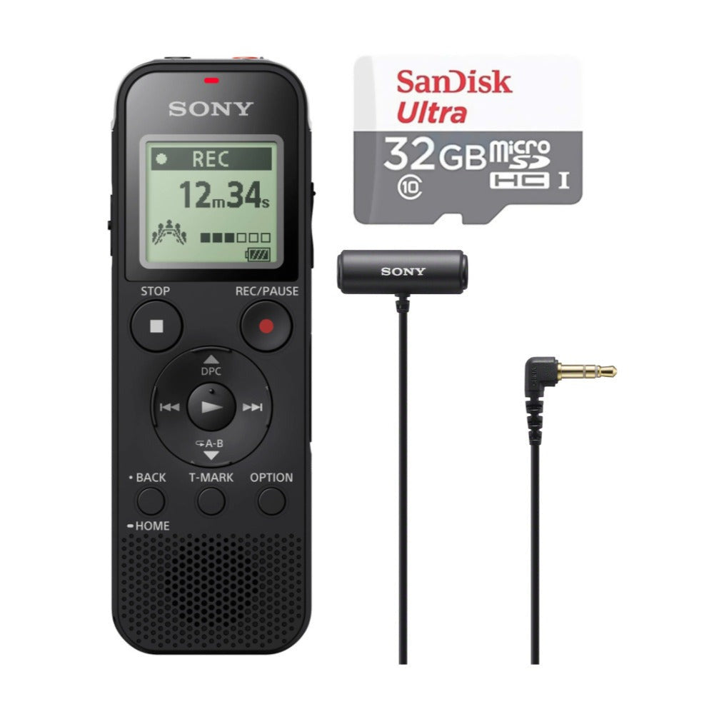 Sony ICD-PX470 Stereo Digital Voice Recorder with Built-In USB Bundle