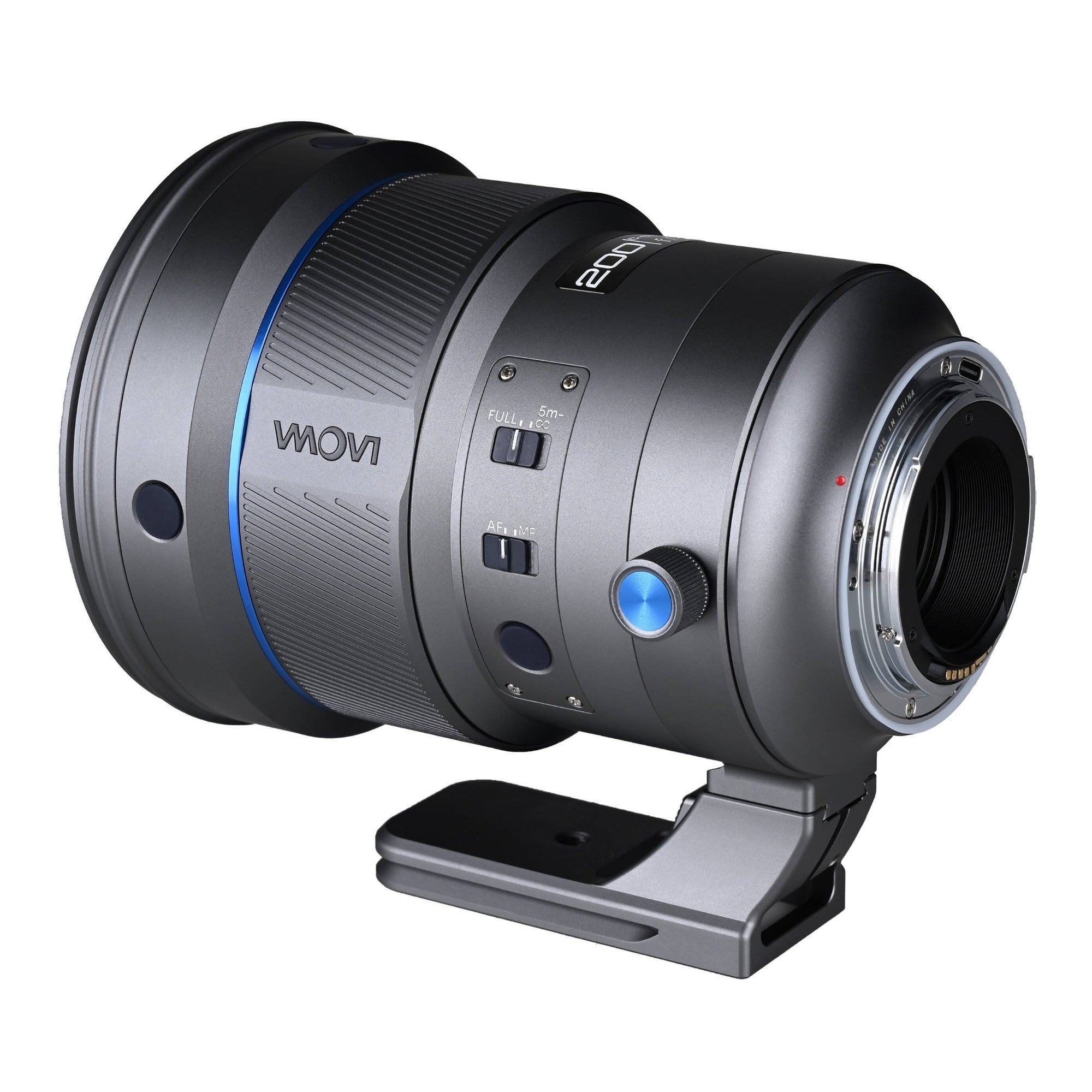 Laowa 200mm f/2 AF FF Telephoto Prime Lens (Canon EF, Gray)