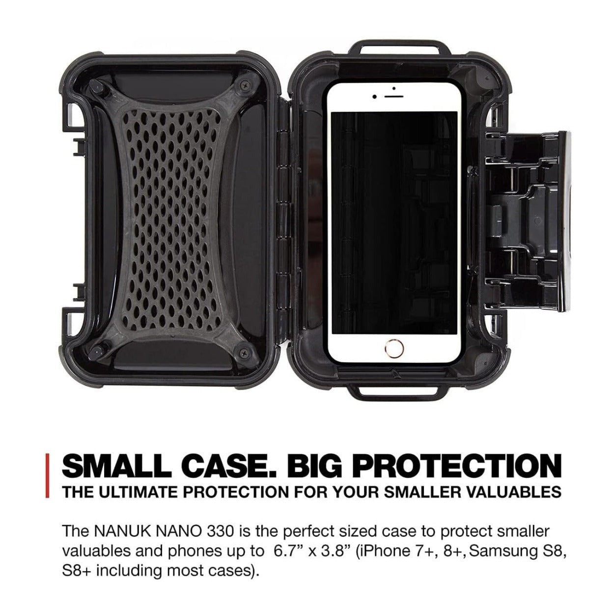 NANUK 320 Nano Series Large Waterproof Polycarbonate Hard Case (Black)