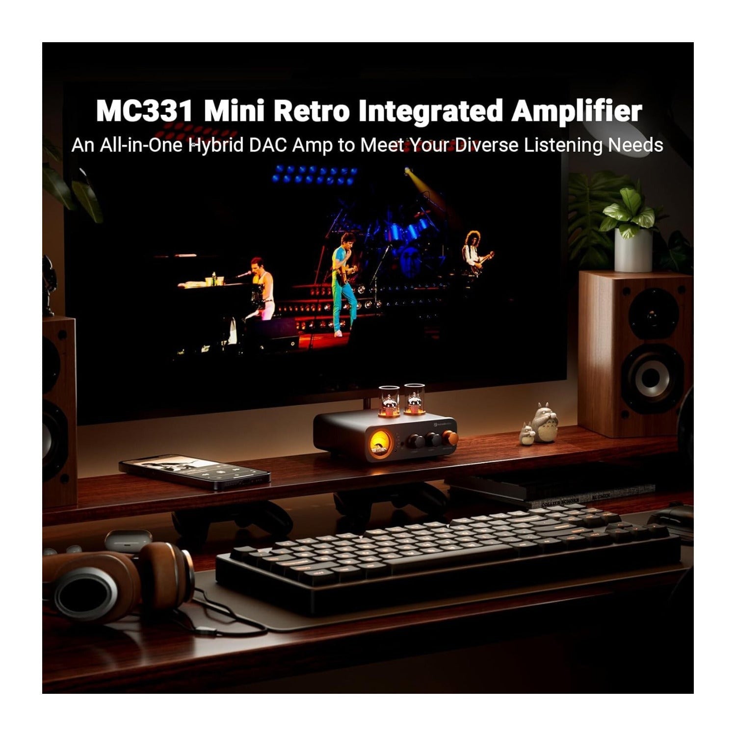 Fosi Audio MC331 Tube Integrated Amplifier with DAC