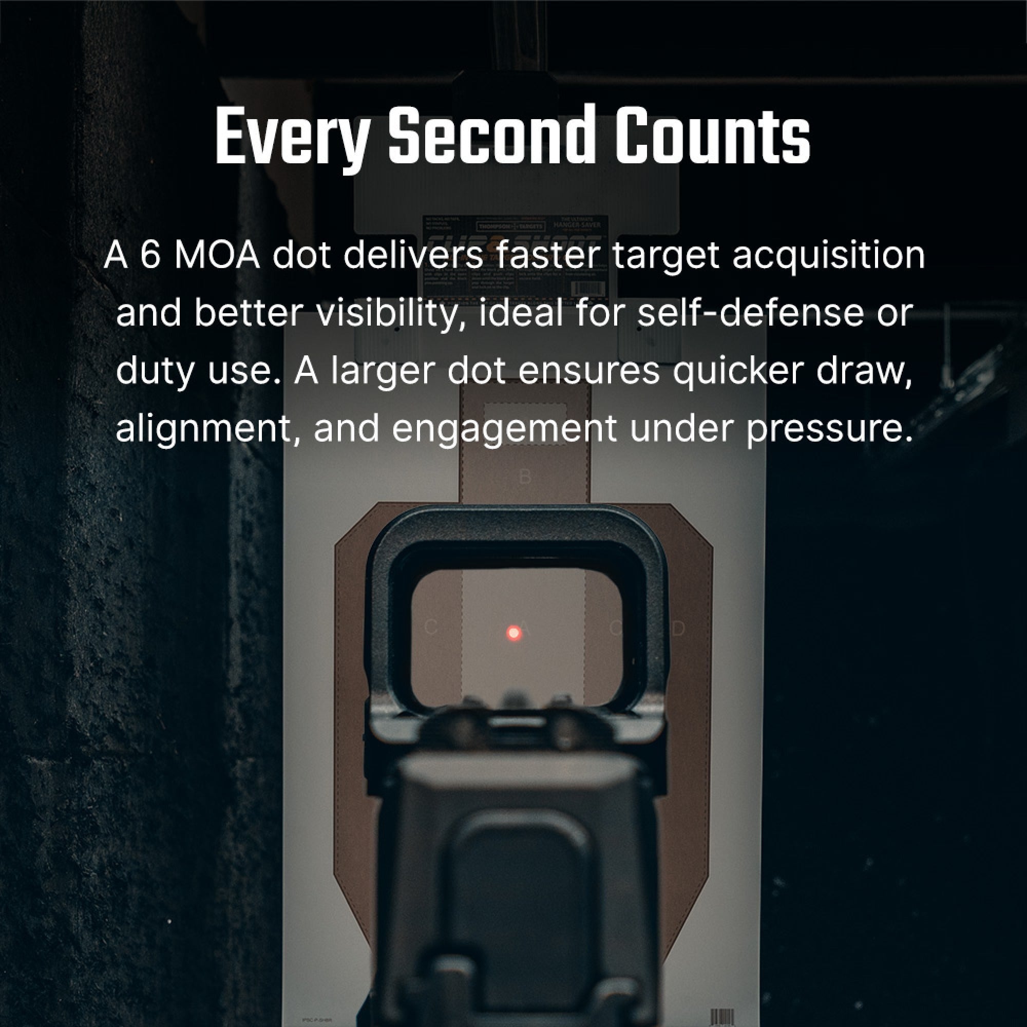 Osight K 6 MOA Red Dot Sight with RMSc Footprint and Side-Loading Battery