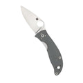 Spyderco Alcyone Gray Folding Knife with CTS BD1 PlainEdge Steel Blade