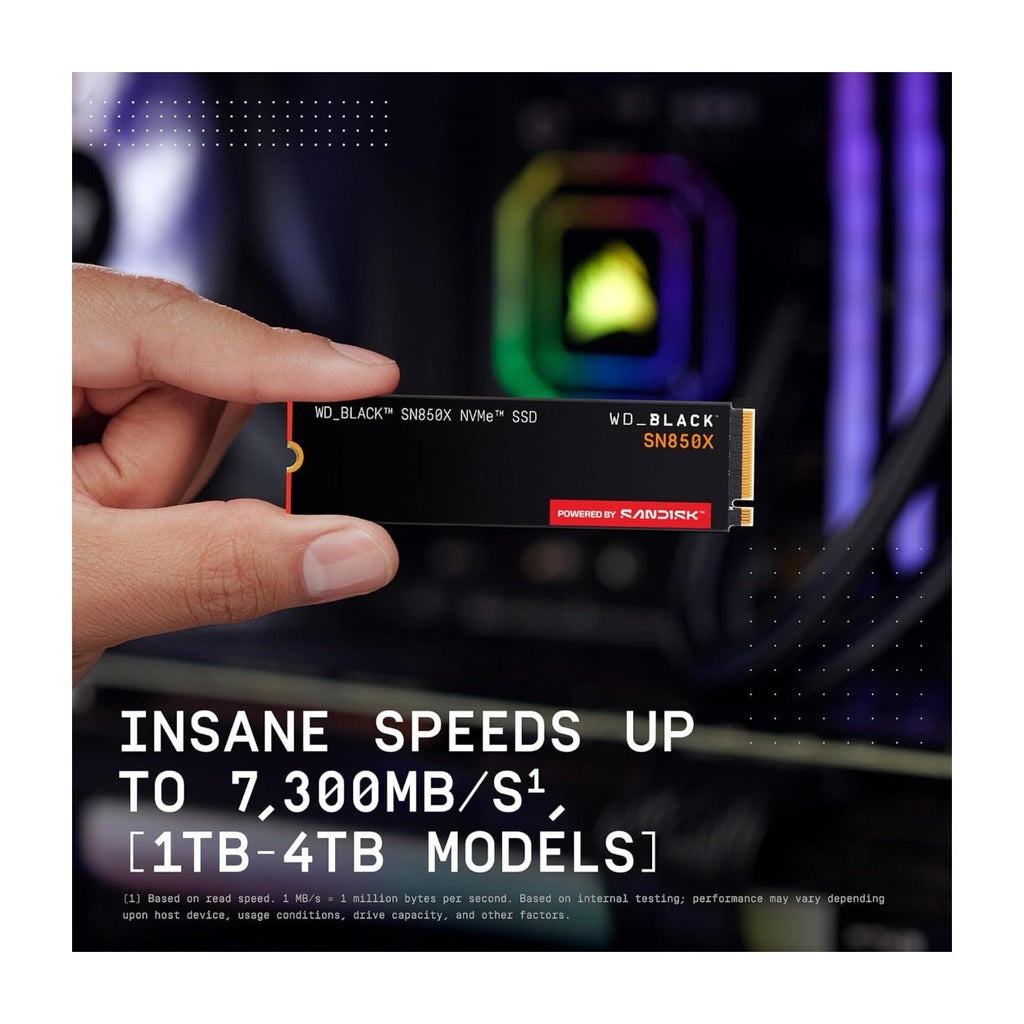 Western Digital SanDisk WD_BLACK 4TB SN850X NVMe Internal Gaming SSD (Gen4 PCIe, M.2 2280)