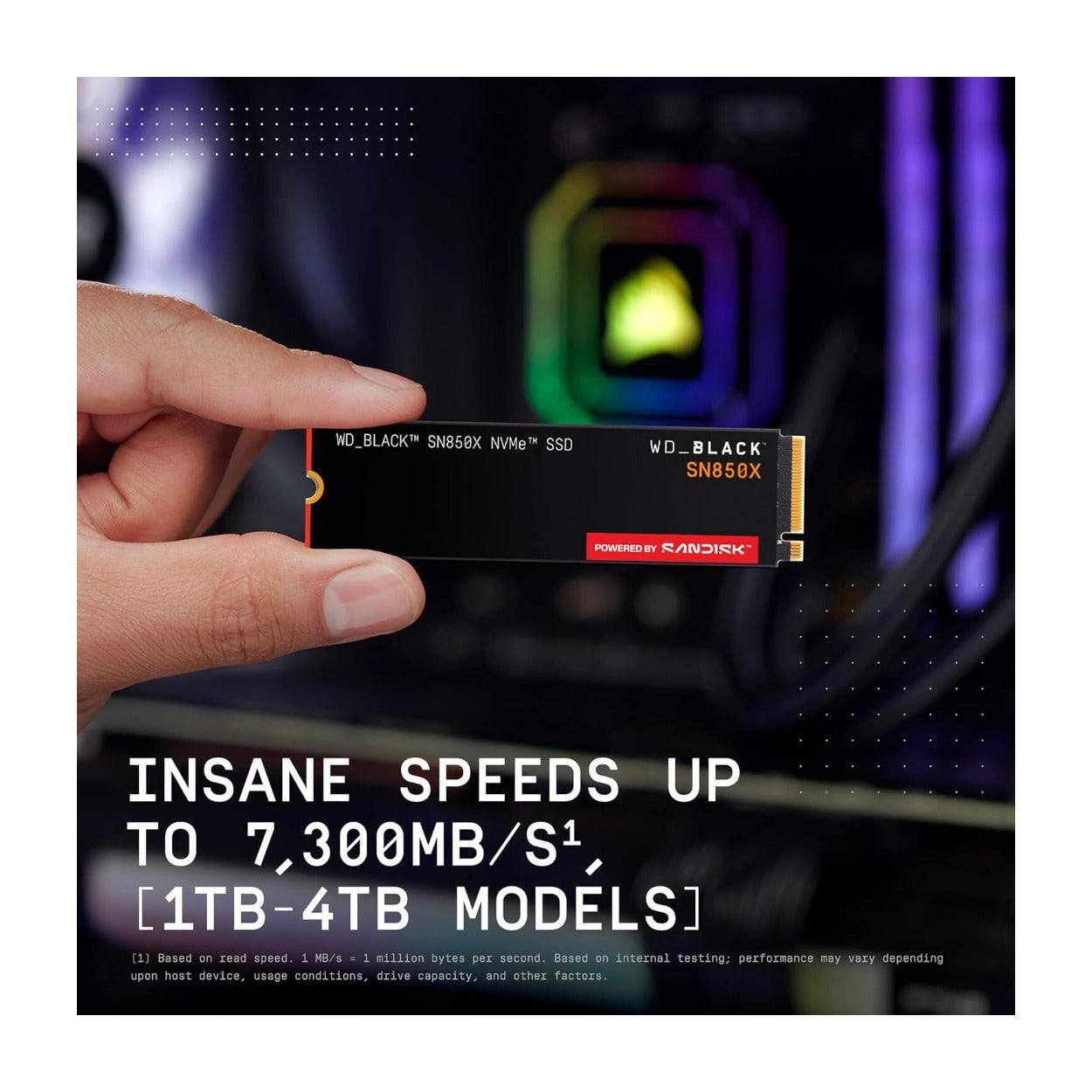 Western Digital SanDisk WD_BLACK 4TB SN850X NVMe Internal Gaming SSD (Gen4 PCIe, M.2 2280)