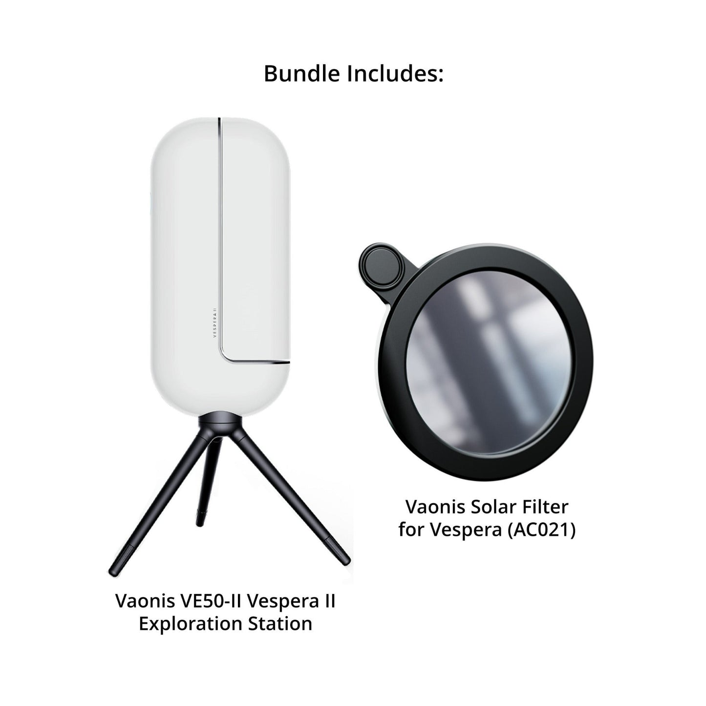 Vaonis VE50II Vespera II Exploration Station with Vaonis AC021 Solar Filter