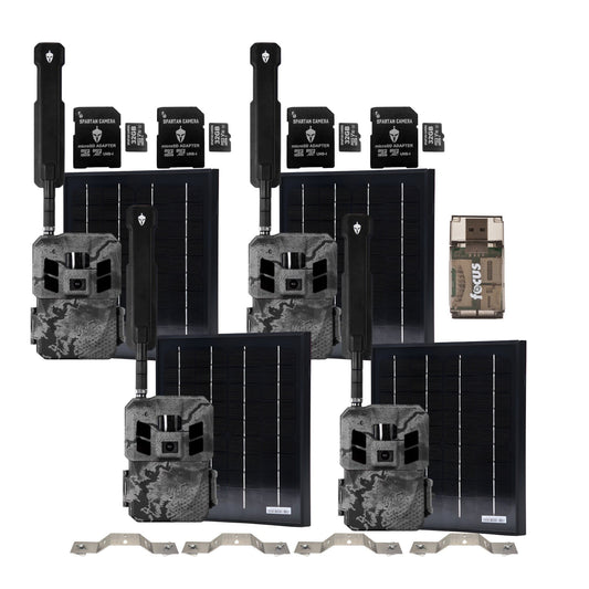 Spartan GoLive3 4G/LTE Multi-Carrier Trail Camera (Areus Camo) with Accs. Bundle