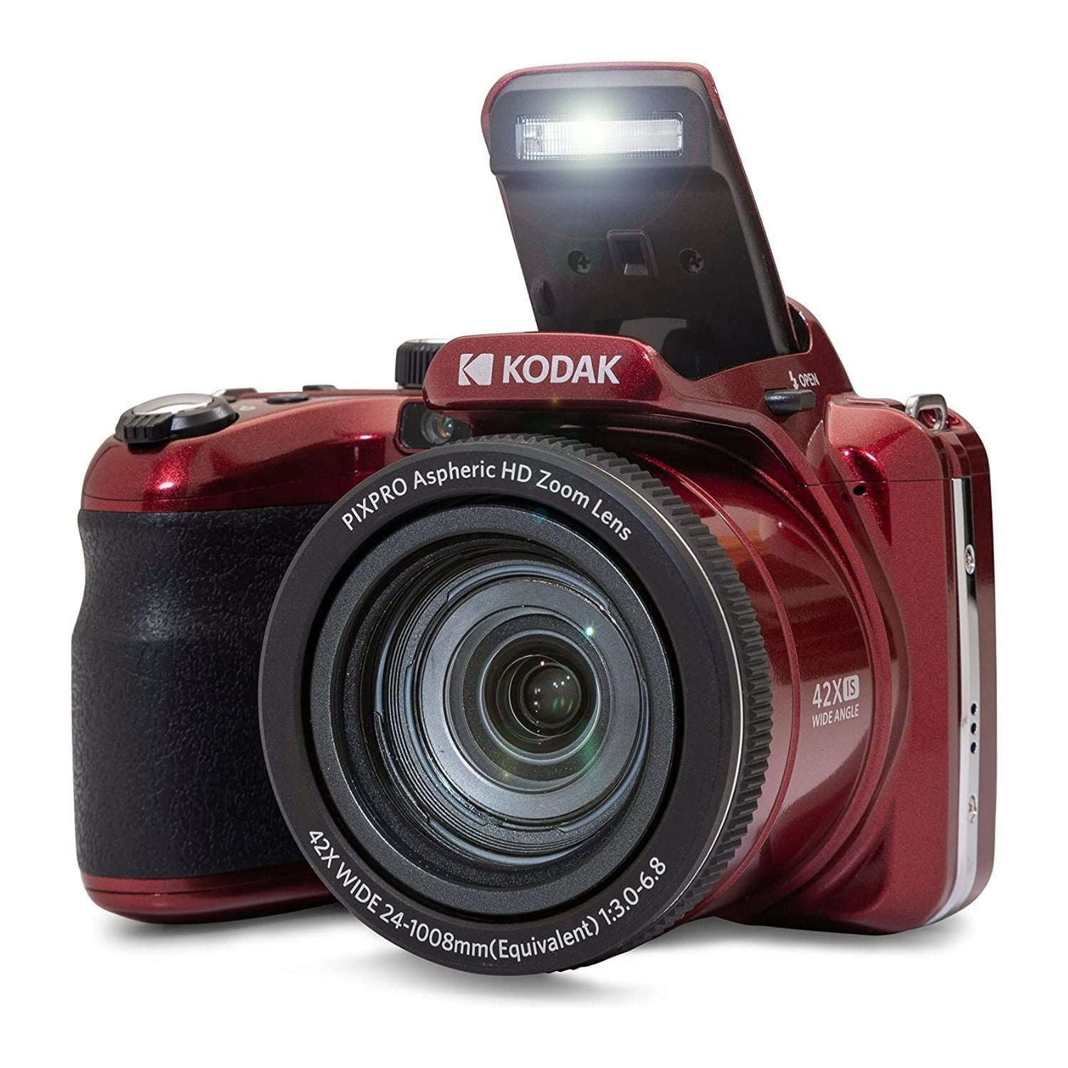 Kodak PIXPRO AZ425 Astro Zoom 20MP Digital Camera with 42x Optical Zoom (Red)
