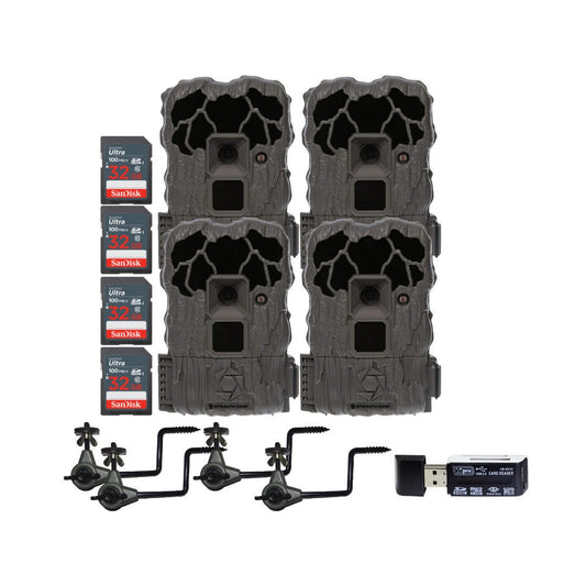 Stealth Cam 20MP Trail Camera with 60 Feet Range Detection and 720P Video (2-Pack) x 2 Bundle