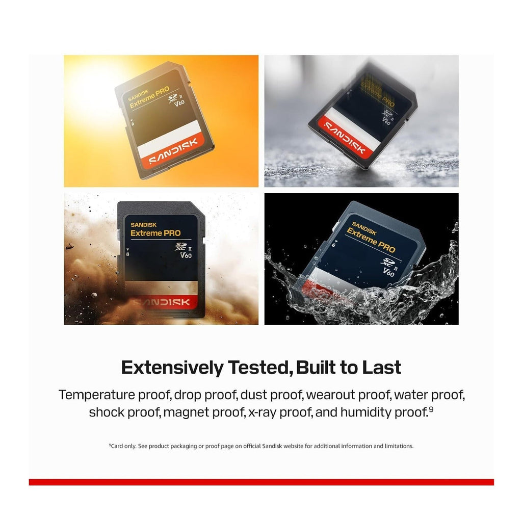 SANDISK 128GB Extreme PRO SDXC UHS-II Memory Card