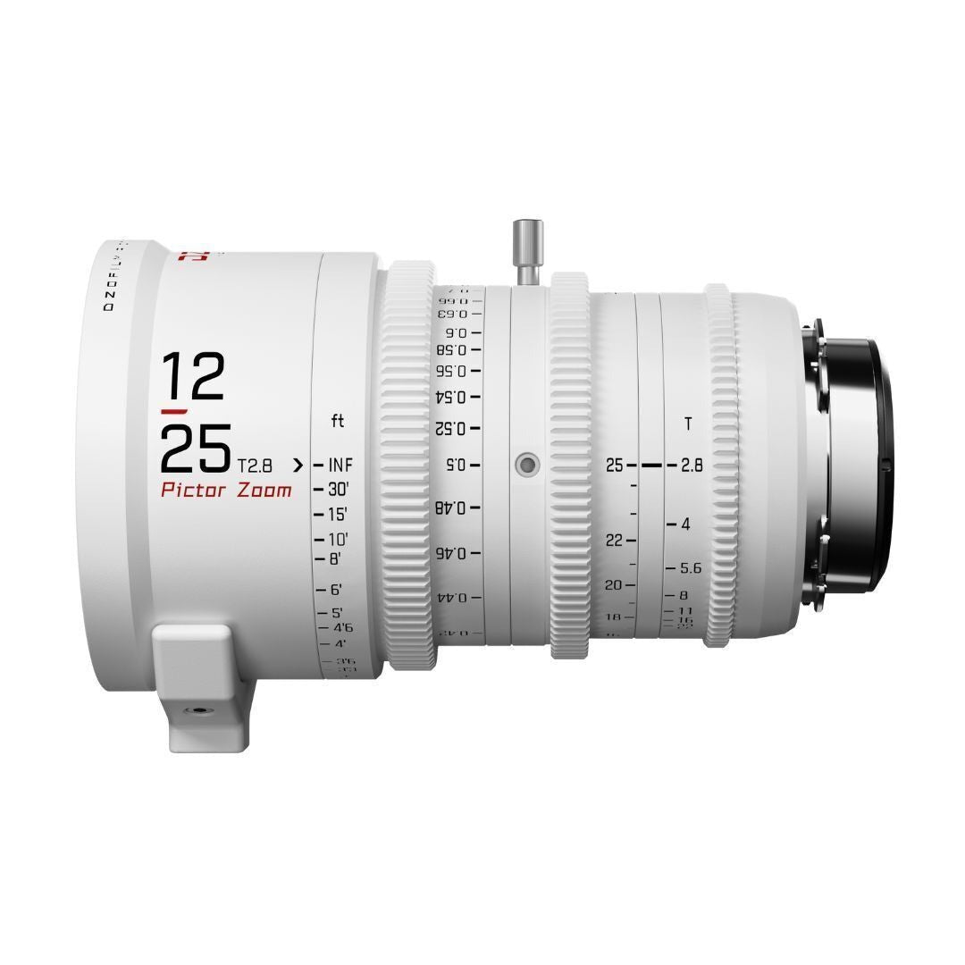 DZOFilm Pictor Zoom 12-25mm T2.8 Super 35 Parfocal Lens (PL and EF Mounts, White)