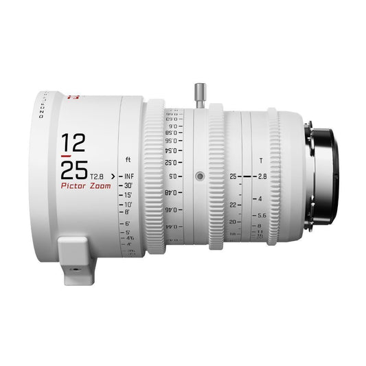 DZOFilm Pictor Zoom 12-25mm T2.8 Super 35 Parfocal Lens (PL and EF Mounts, White)