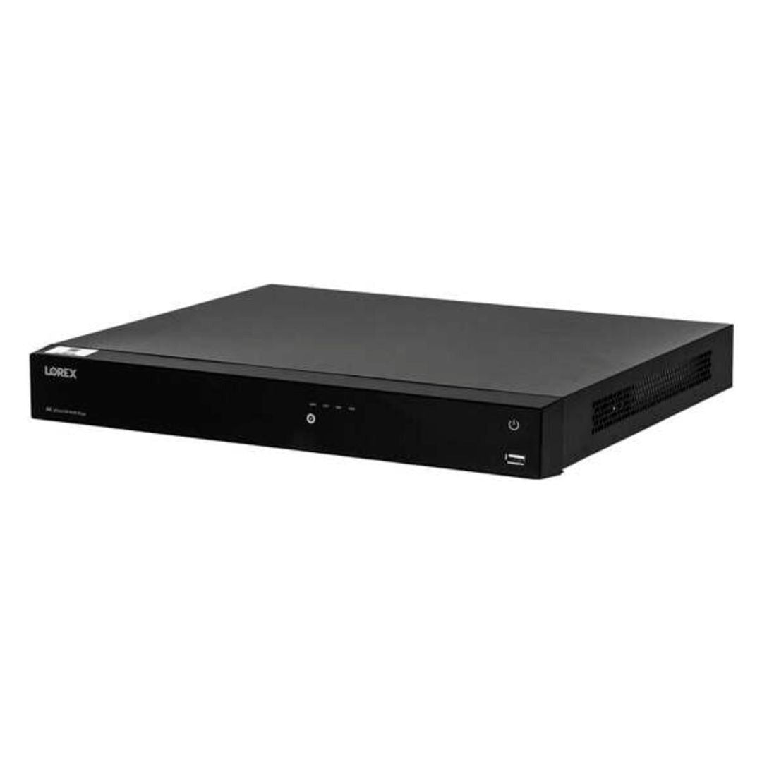Lorex Fusion 4K 16 Camera Capable 4TB Wired NVR System with Eight IP Bullet Cameras with CNV