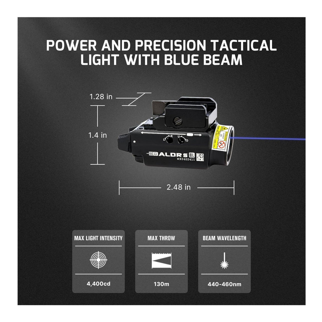 OLIGHT Baldr S Blue Beam 800 Lumens Magnetic USB Rechargeable Flashlight (Black)