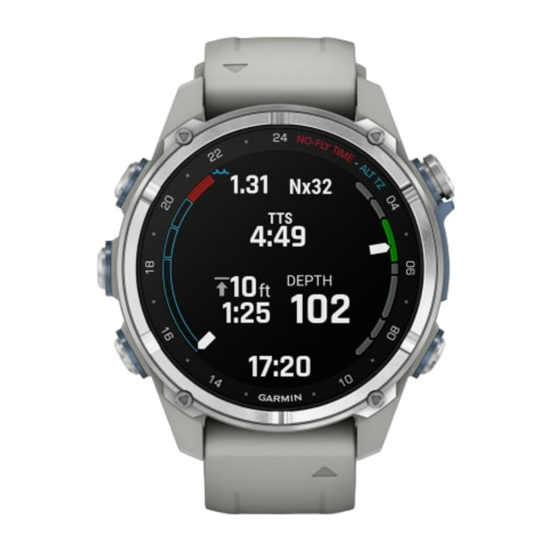 Garmin Descent Mk3 Watch Style-Dive Computer (43mm, Steel/Fog Gray) Bundle
