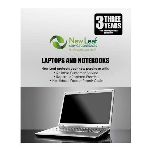 New Leaf 3-Year Laptops/Notebooks Service Plan for Products Retailing Under $1000