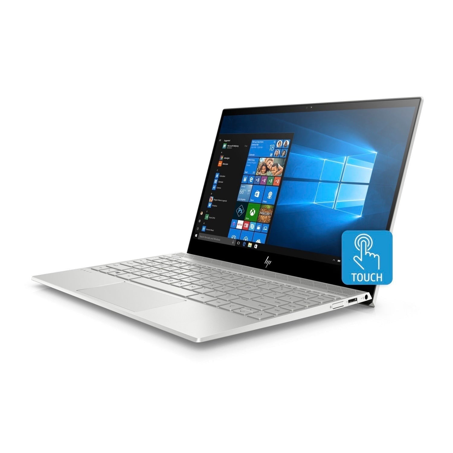 HP ENVY Laptop, 13.3" 4K Touch (3480x2160), Intel Core i7-8565U, 16GB RAM, 1TB SSD, Windows 10 (Certified Refurbished)