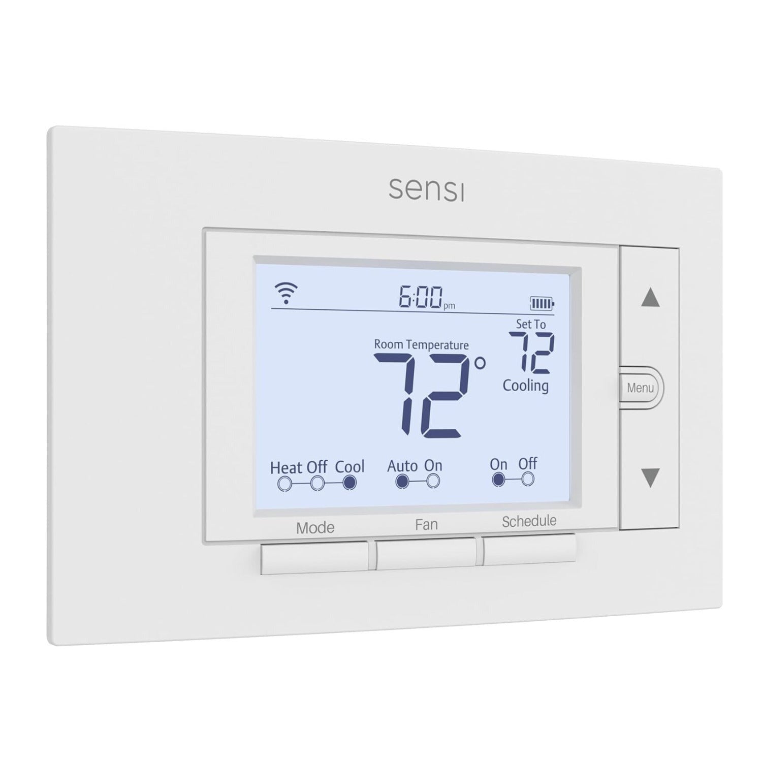 Sensi ST55 Smart Wi-Fi Thermostat - Easy DIY, Works with Alexa (White)