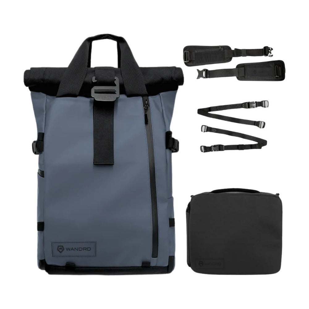 WANDRD PRVKE 21L Weather-Resistant Backpack (Aegean Blue, Photography Bundle)