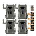 Spypoint FLEX-M2 Trail Camera (4-Pack) with Memory Card and Card Reader Bundle