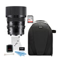 Sigma 50mm F2 DG DN Contemporary Lens for Sony E Mount w/Camera Bag Bundle