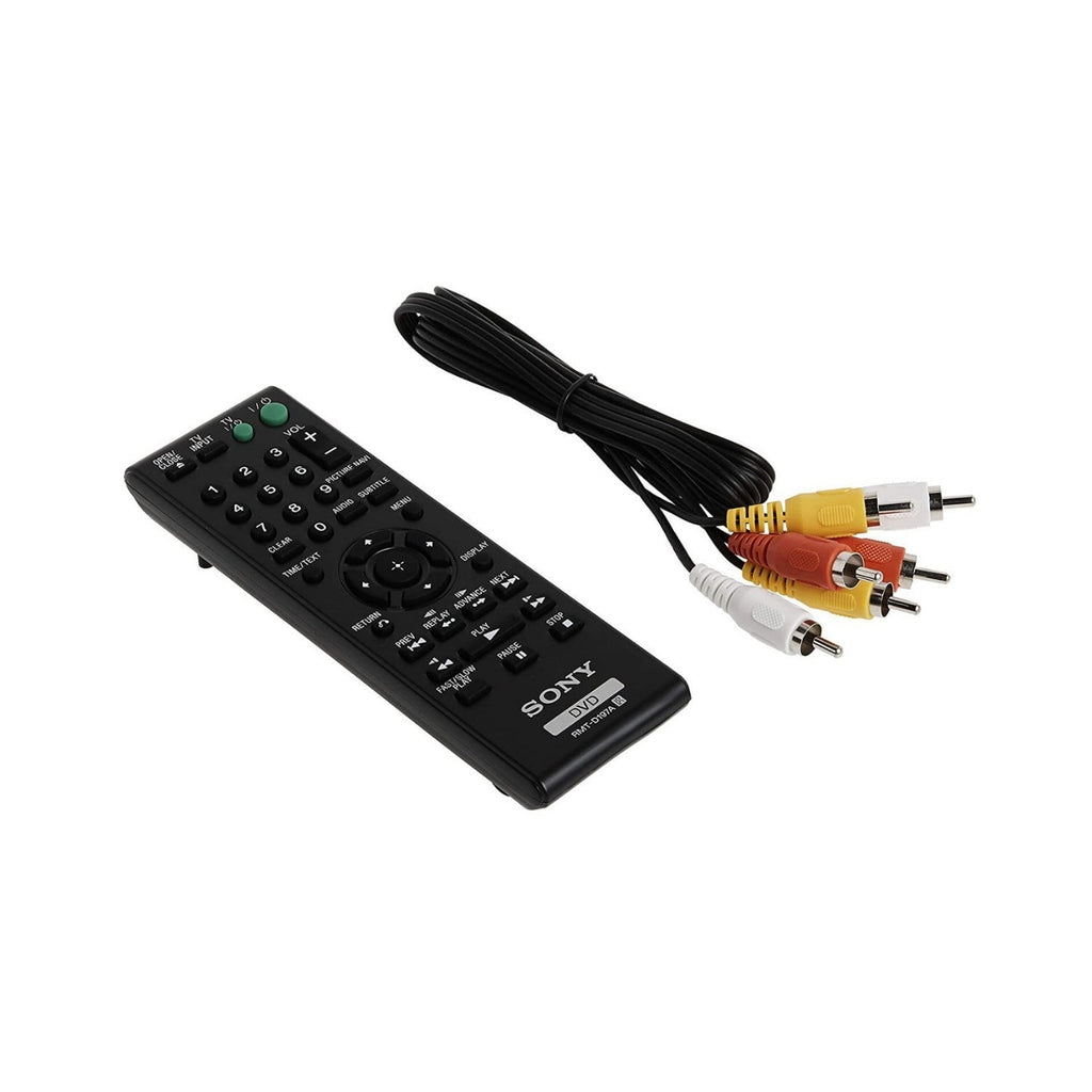 Sony DVP-SR510H 1080p Upscaling DVD Player with 8ft High-definition Vide/Audio Silver Cable
