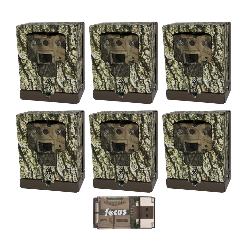 Browning Trail Cameras Sub-Micro Security Box (6-Pack) Bundle with Card Reader