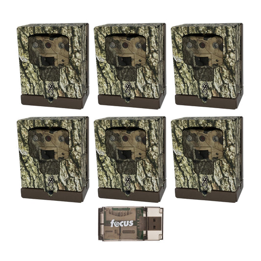 Browning Trail Cameras Sub-Micro Security Box (6-Pack) Bundle with Card Reader