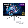 Sony 27 INZONE M9 4K HDR 144Hz Gaming Monitor (SDM-U27M90) with Sony WFG700N/W INZONE Buds Truly Wireless Noise Canceling Gaming Earbuds (White) bundle