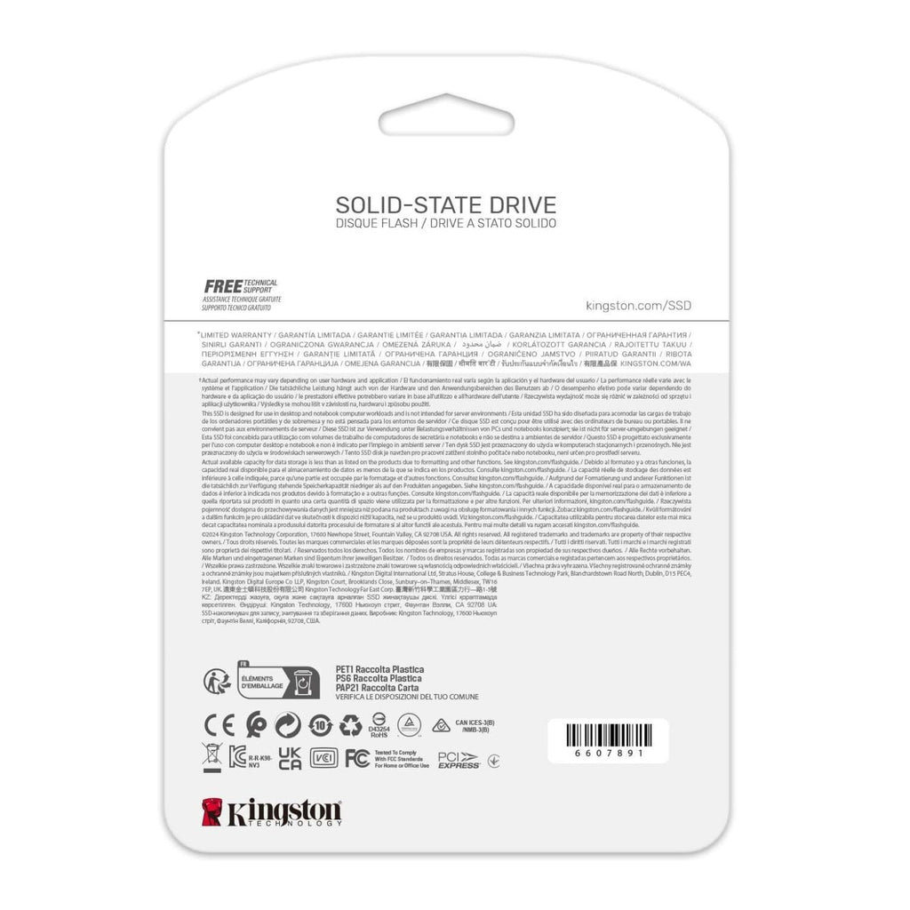 Kingston NV3 2TB M.2 2280 NVMe SSD PCIe 4.0 Gen 4x4 Internal SSD